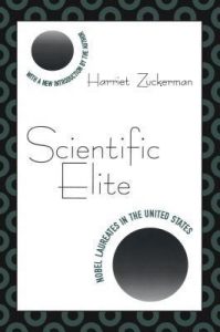 The book cover of "Scientific Elite" by Harriet Zuckerman
