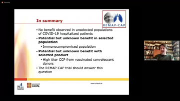 Dr. Alexis Turgeon summarizes findings from the first REMAP-CAP trial, and highlights next steps
